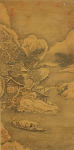 CHINESE PAINTING OF SNOW-COVERED LANDSCAPE
