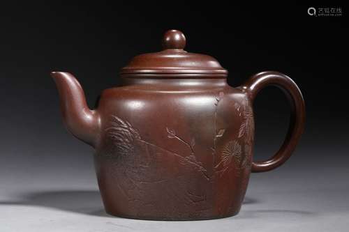 A QING DYNASTY  BOCCARO TEAPOT