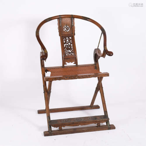 CHINESE HUANGHUALI WOOD FOLDING CHAIR