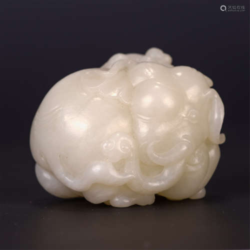 A CHINESE WHITE JADE ELEPHANT MEANS PEACE AND TRANQUILITY