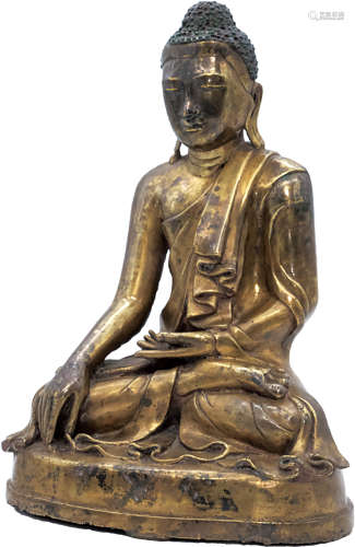 十八世紀末釋迦牟尼銅雕