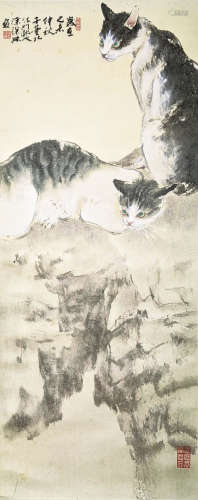 b.1947 涂璨琳 貓 紙本 鏡片