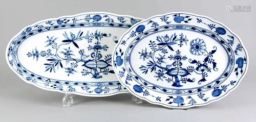 Two serving platters Meissen, marks