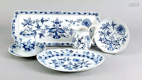 Meissen set of 5 pieces, 20th centu