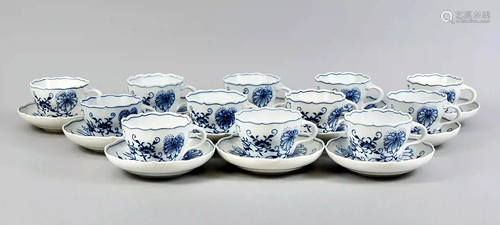 12 cups with saucer, 24 pieces, Mei