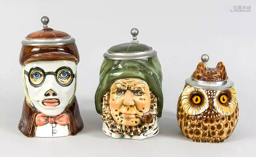 Three joke jugs! Joke jug sea bear