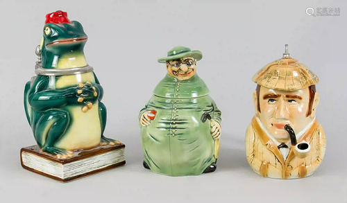 Three jugs, joke jug PfÃ¤fflein, unm