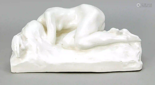 Reclining female nude, German, 20th