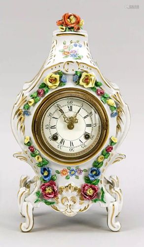 Porcelain clock, Sandizell, Bavaria