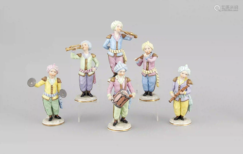 Turkish chapel, 6-piece Sitzendorf,