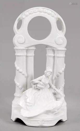 Clock stand with female figure and