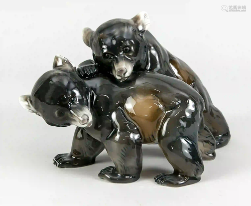 Playing bear couple, Rosenthal, art