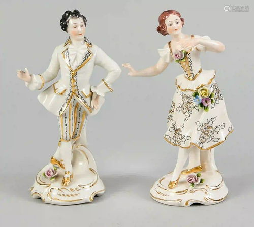 Elegant rococo couple, Rudolstadt,