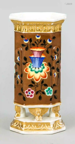 Biedermeier vase, 19th century, fla