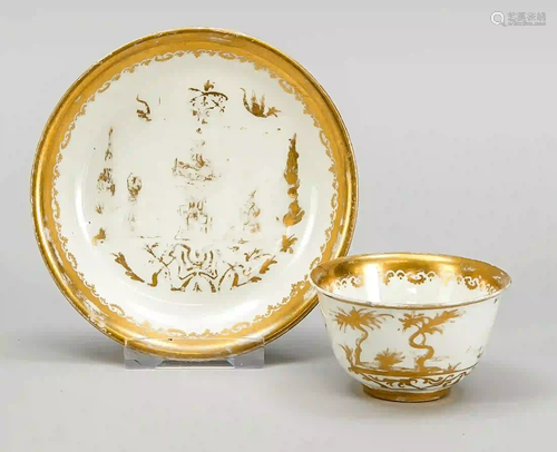 Koppchen with saucer, Meissen c. 17