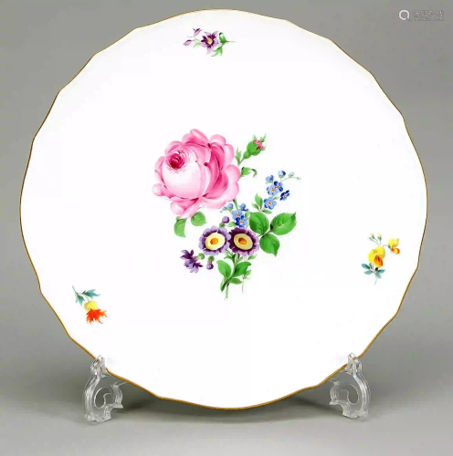 Cake plate, Meissen, after 1950, 1s