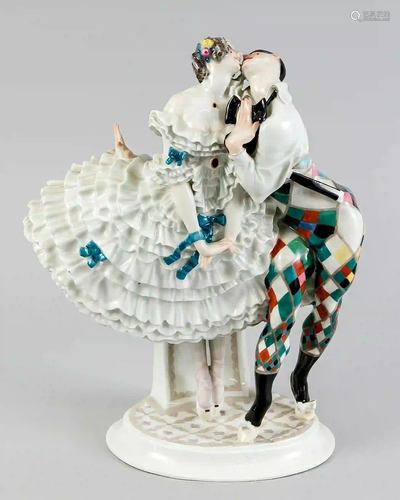 Art Nouveau figure, Meissen, mark 1