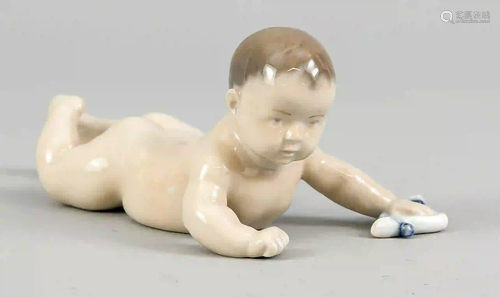 Crawling baby, Royal Copenhagen, ma