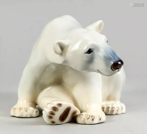 Sitting polar bear, Royal Copenhage