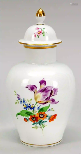 Lidded vase, Meissen, c. 1980, 2nd