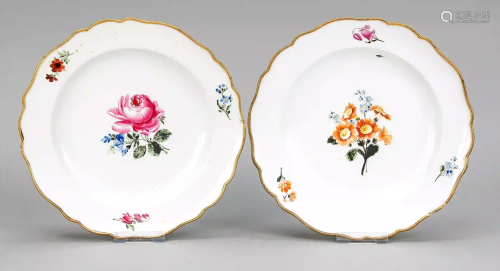 Two shallow plates, Meissen, Marcol