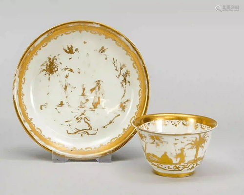 Koppchen with saucer, Meissen c. 17