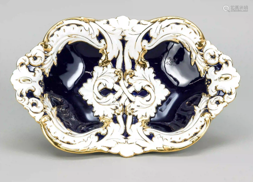 Oval ceremonial bowl, Meissen, mark