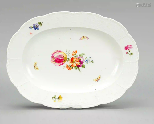 Oval platter, KPM Berlin, World War