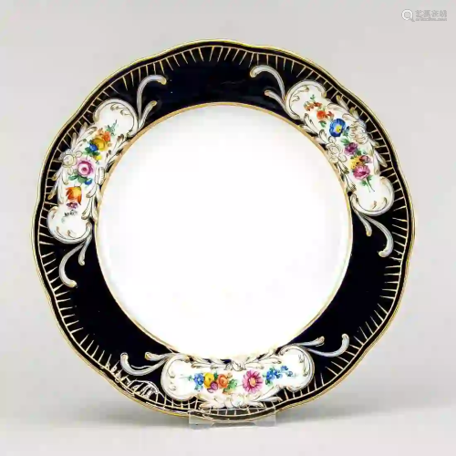 Meissen ceramics plate, 19th c., th