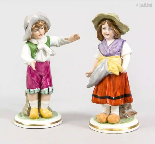 Two single child figures, anchor ma