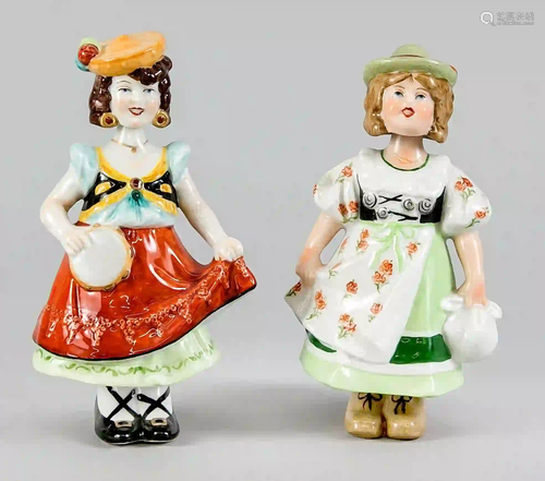 Two wiggle figures, dancer and girl