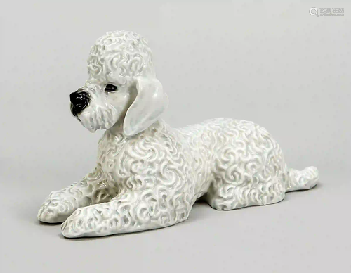 Reclining king poodle, Rosenthal, 1