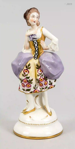 Biedermeier lady, anchor mark bean,