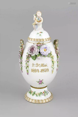 Lidded vase, Royal Copenhagen, Denm