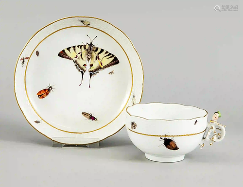 Cup with saucer, Meissen, c. 1750,