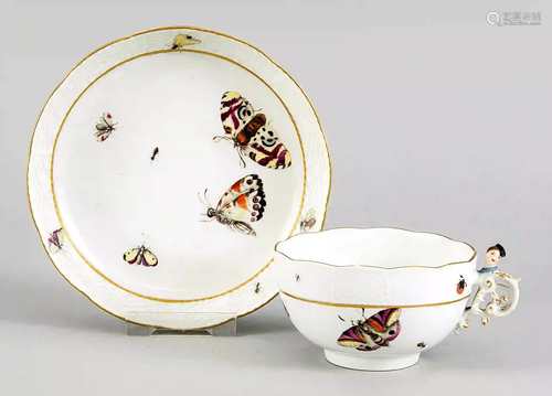 Cup with saucer, Meissen, c. 1750,