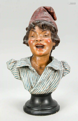 Bust of a singing boy, around 1900,