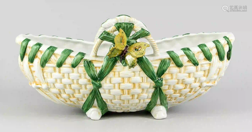 Basket with butterfly, Ens, polychr