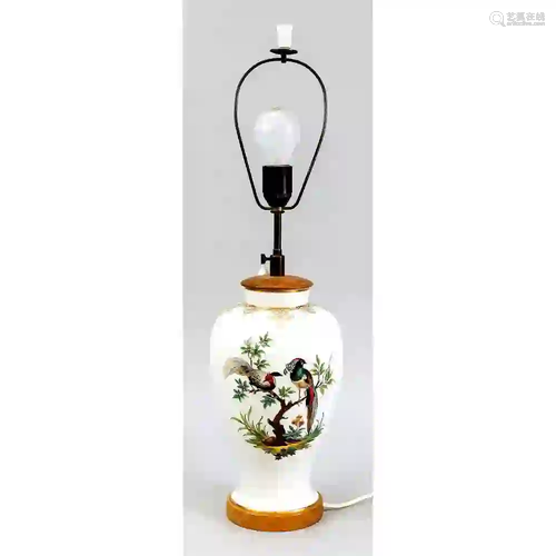 Table lamp, 20th c., lamp base is a