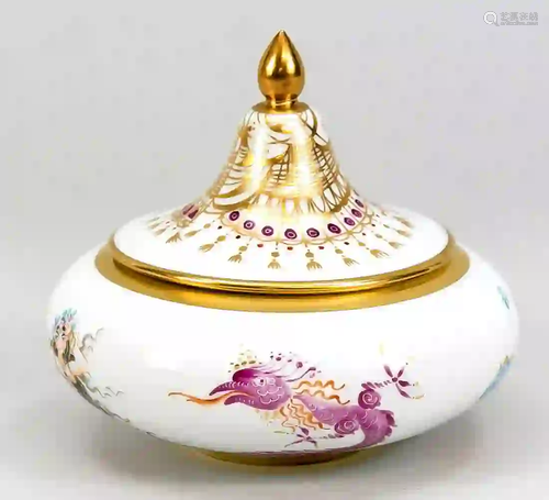 Lidded box, Meissen, end of 20th ce