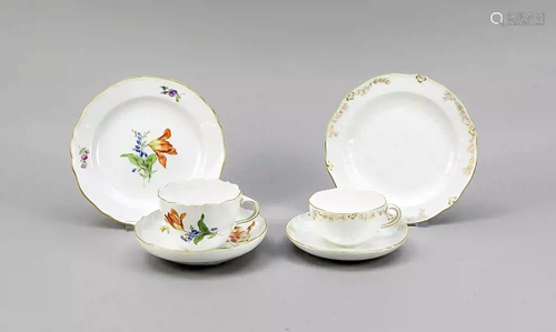 Two place settings, Meissen, marks