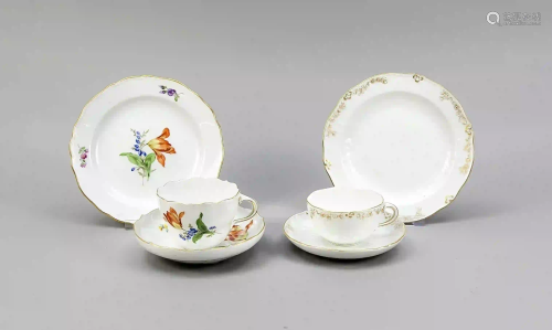 Two place settings, Meissen, marks