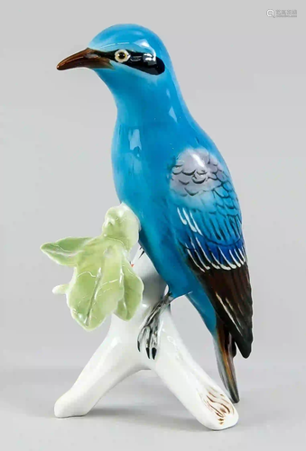 Bird figure, Ens, polychrome painte