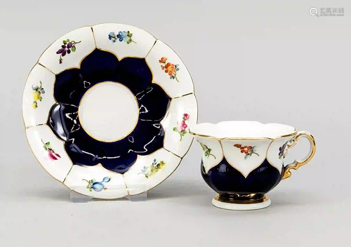 Demitasse with saucer, Meissen, 195