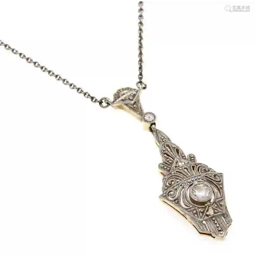 Art Deco necklace WG / GG 585/000