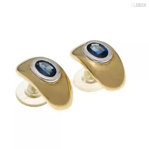 Sapphire ear studs GG / WG 585/000