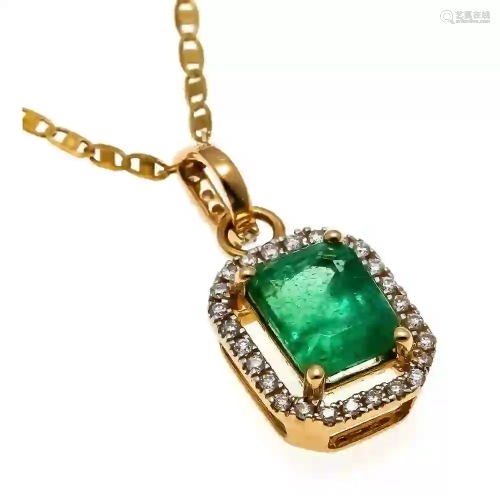Emerald and diamond pendant GG 585