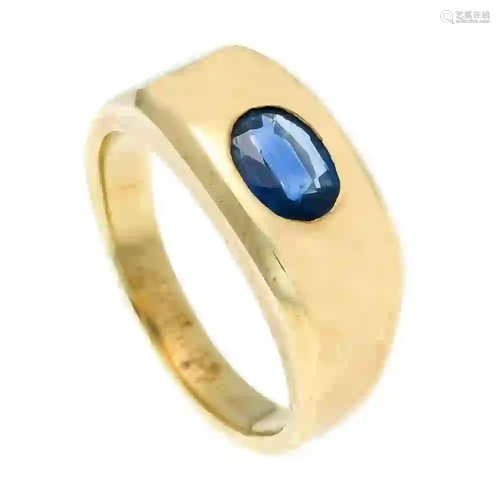 Sapphire ring GG 585/000 goldsmith