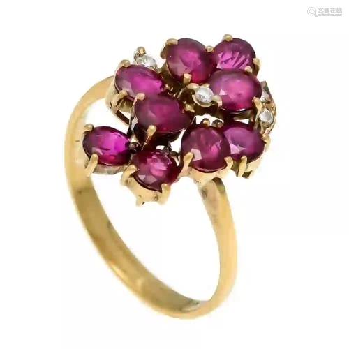 Ruby and brilliant ring GG 585/000