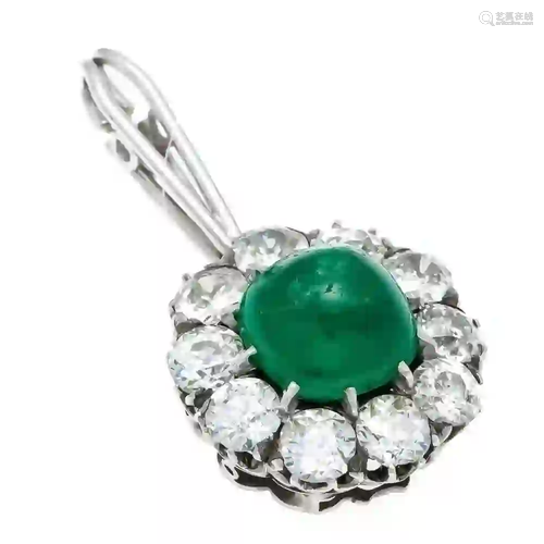 Emerald old European cut diamond c